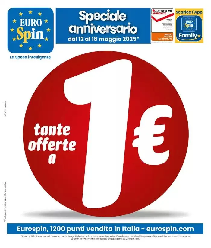 Tante offerte a 1€ da 12 maggio a 18 maggio di 2025 - Pagina del volantino 1