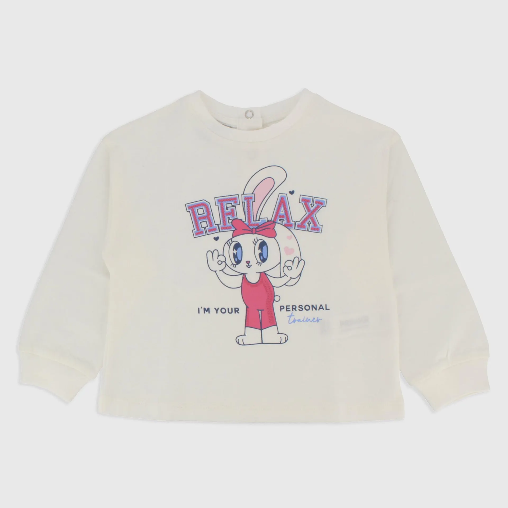 Maglietta in jersey da Bambina, BIANCO