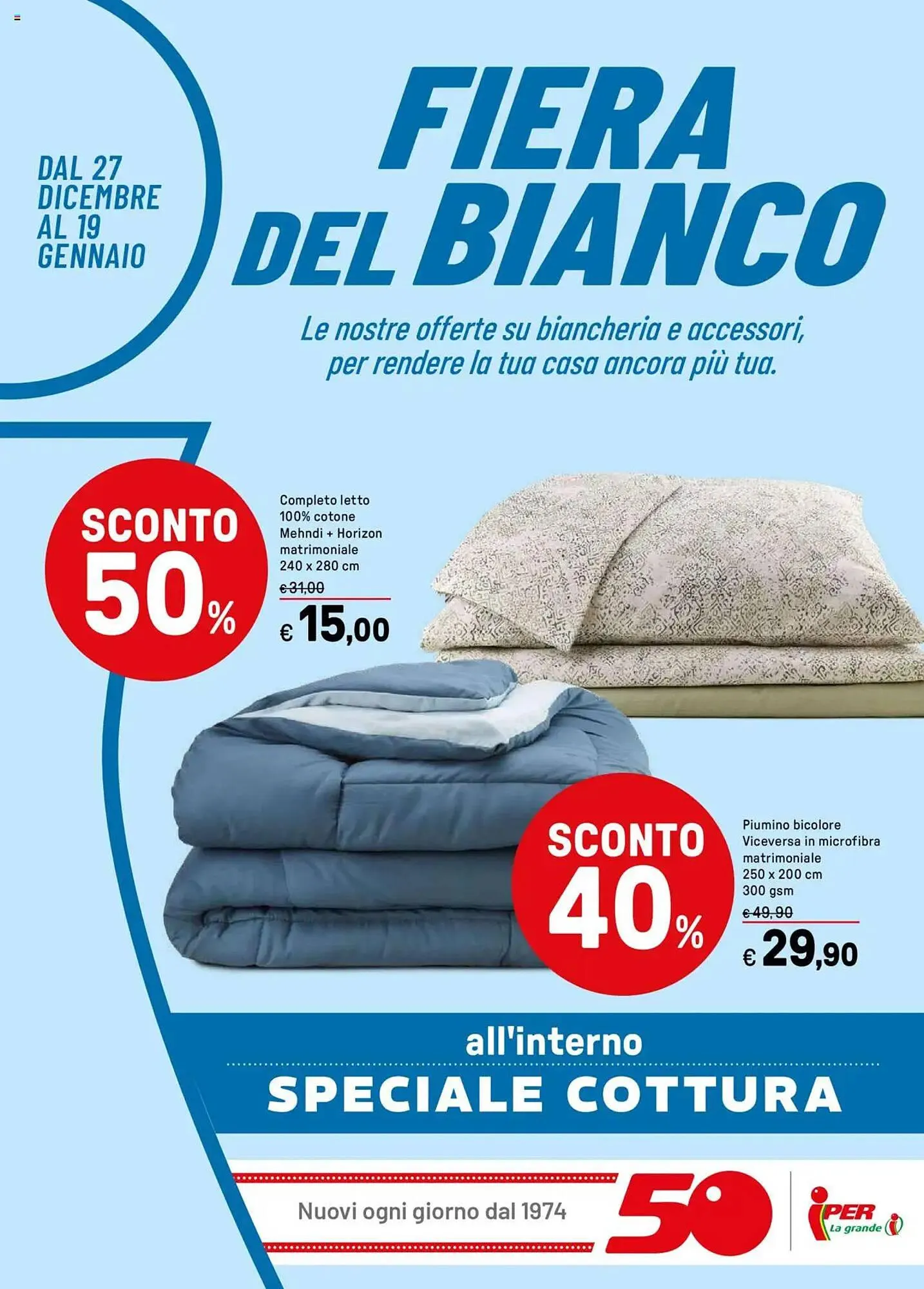 Volantino Iper La Grande da 27 dicembre a 19 gennaio di 2025 - Pagina del volantino 1