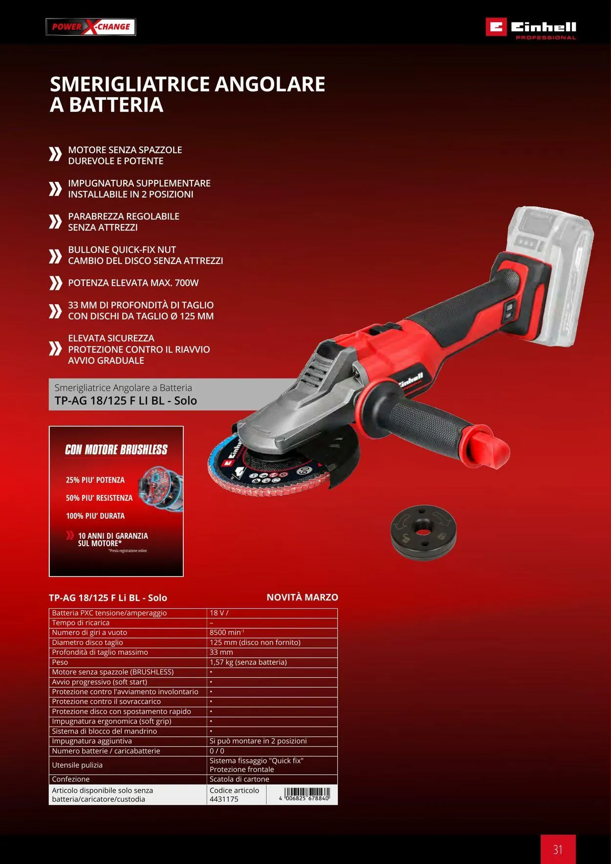 Einhell da 17 giugno a 17 dicembre di 2025 - Pagina del volantino 31