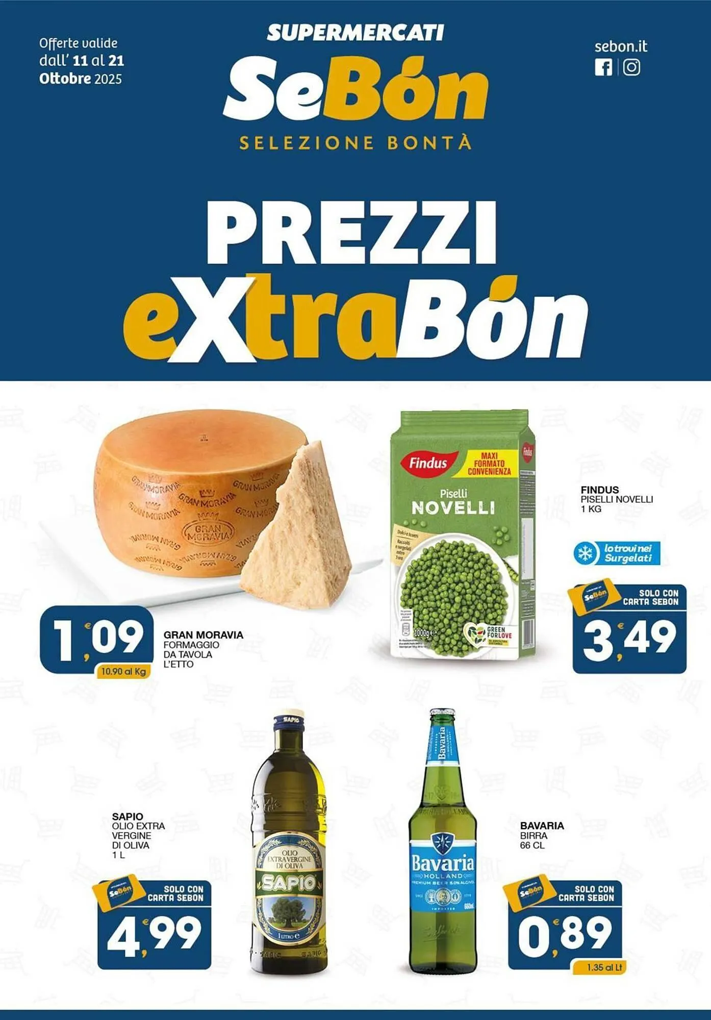 Volantino SeBón Supermercati da 20 ottobre a 21 ottobre di 2025 - Pagina del volantino 1