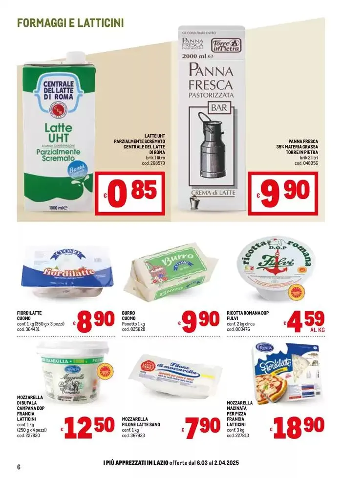 Sapori d'Italia -Lazio da 6 marzo a 2 aprile di 2025 - Pagina del volantino 6