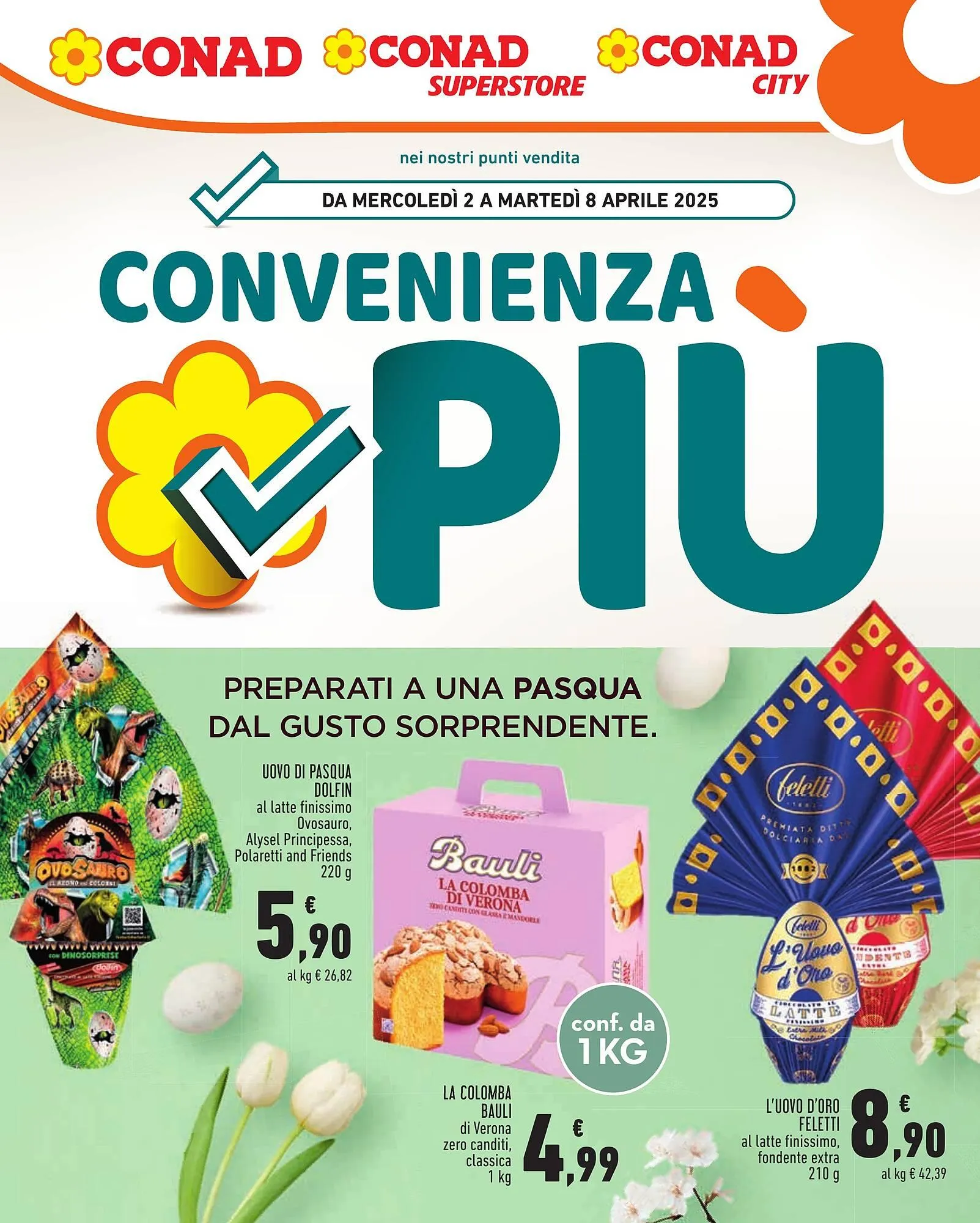 Volantino Conad da 2 aprile a 8 aprile di 2025 - Pagina del volantino 1