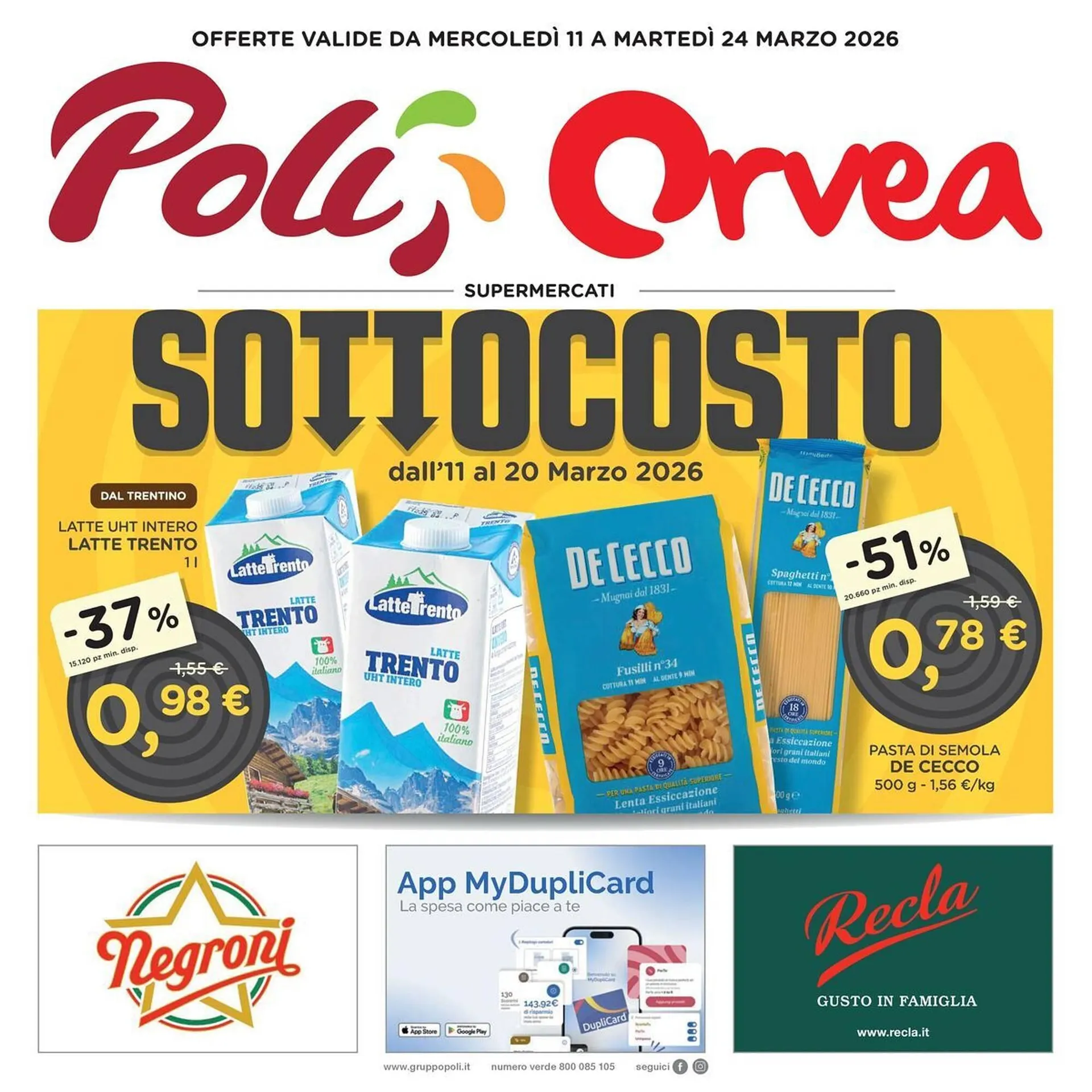 Volantino Orvea da 11 marzo a 24 marzo di 2026 - Pagina del volantino 1