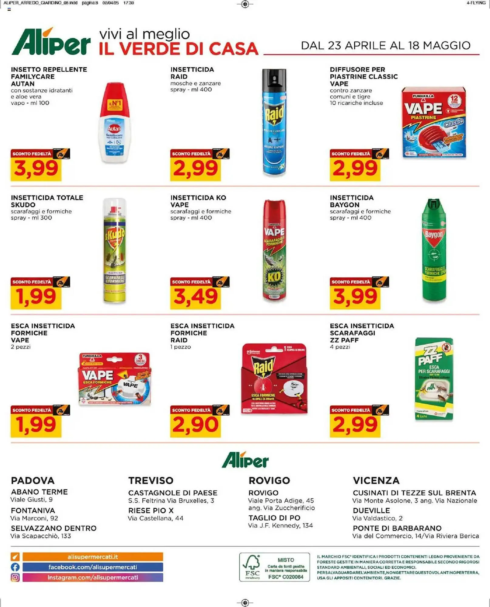 Volantino Alì Supermercati da 23 aprile a 18 maggio di 2025 - Pagina del volantino 8