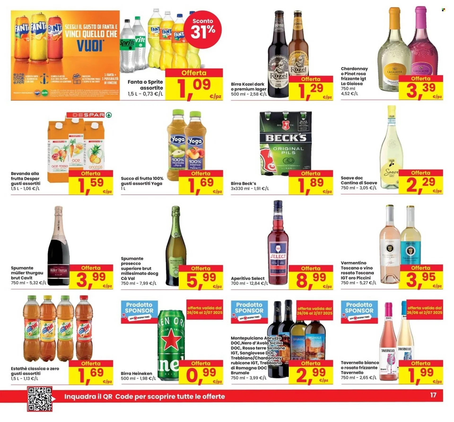 Volantino Eurospar da 26 giugno a 9 luglio di 2025 - Pagina del volantino 17
