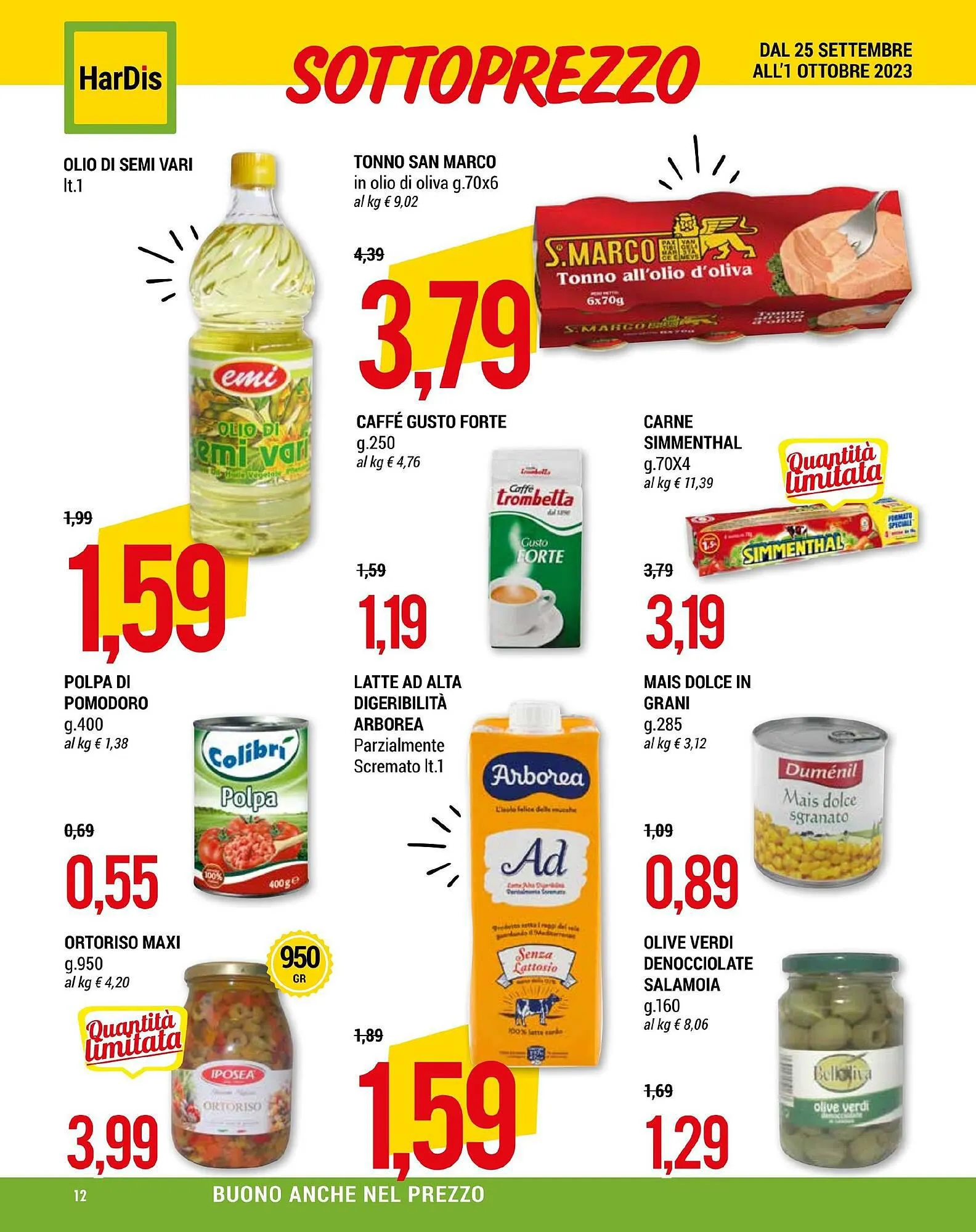 Volantino Hardis da 25 settembre a 1 ottobre di 2023 - Pagina del volantino 12