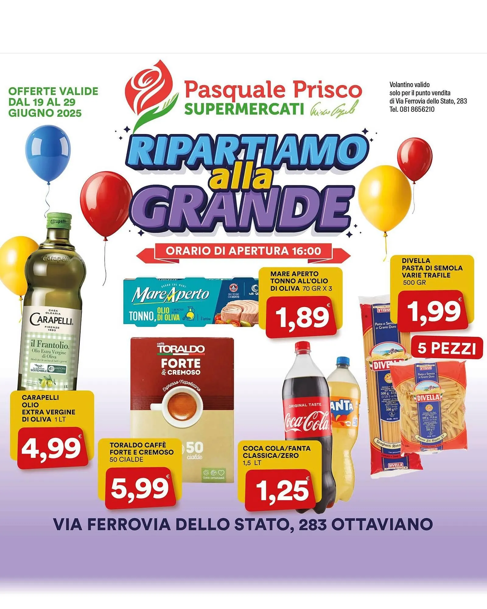 Volantino Supermercati Pasquale Prisco da 19 giugno a 29 giugno di 2025 - Pagina del volantino 1