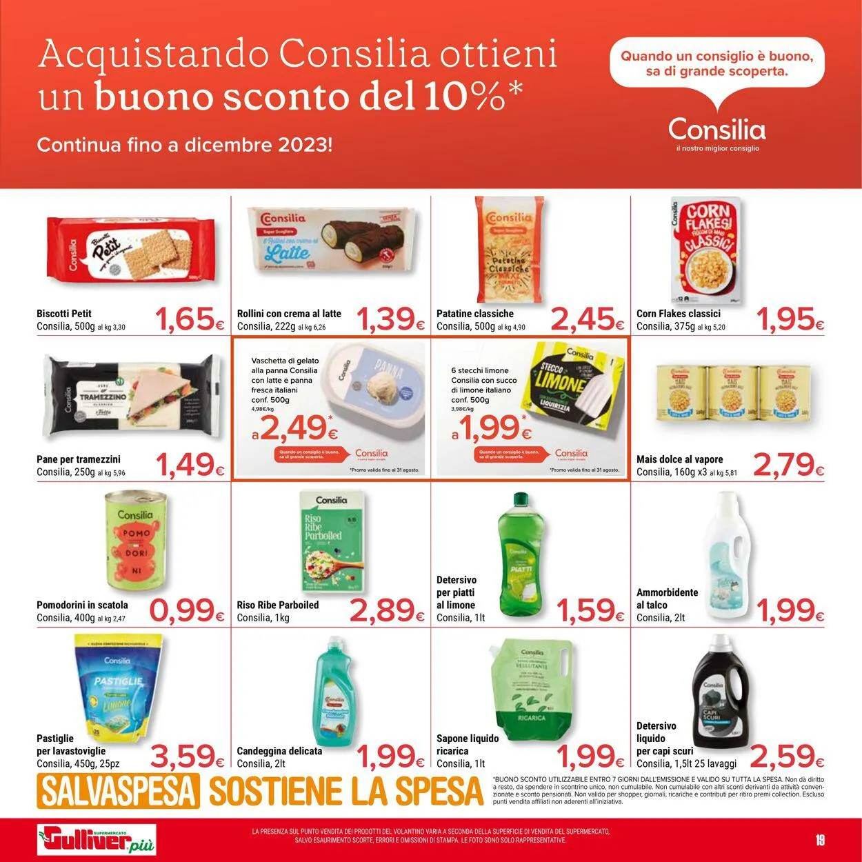 Gulliver Volantino attuale da 11 agosto a 21 agosto di 2023 - Pagina del volantino 19