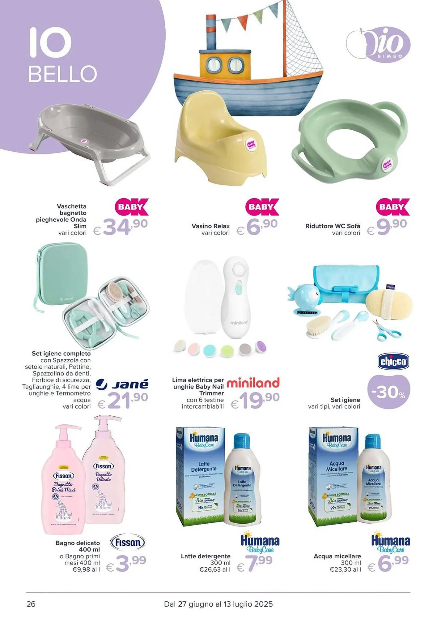 Volantino Io Bimbo da 27 giugno a 13 luglio di 2025 - Pagina del volantino 26