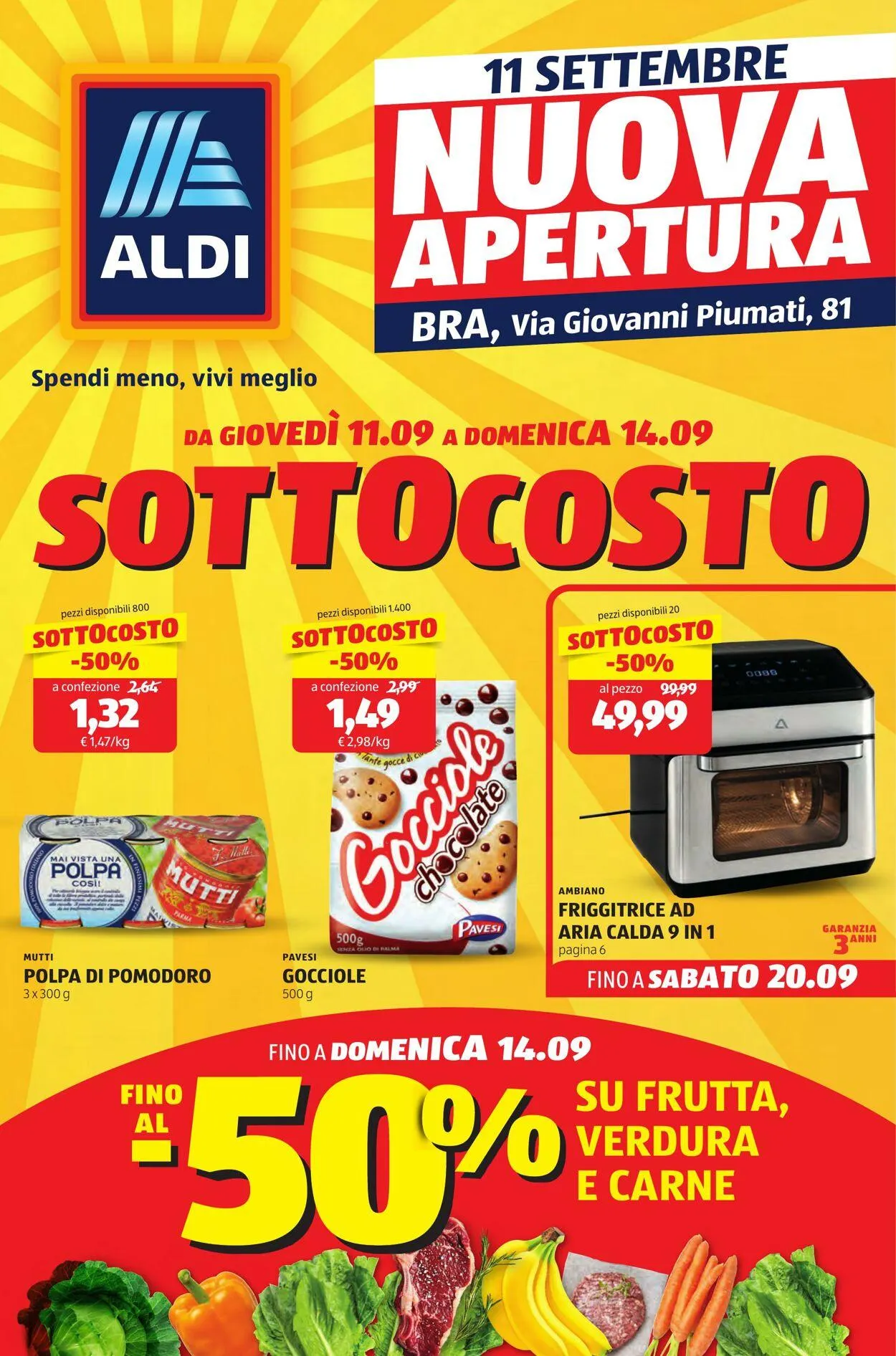 Aldi Volantino attuale da 21 settembre a 5 ottobre di 2025 - Pagina del volantino 1