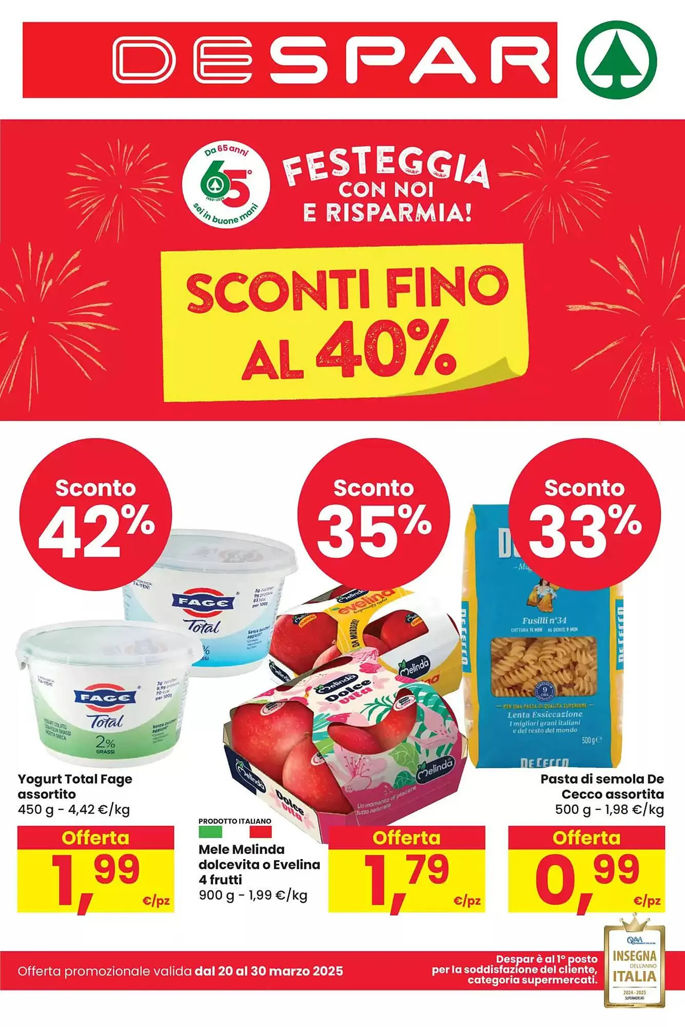 Volantino Despar da 20 marzo a 30 marzo di 2025 - Pagina del volantino 1