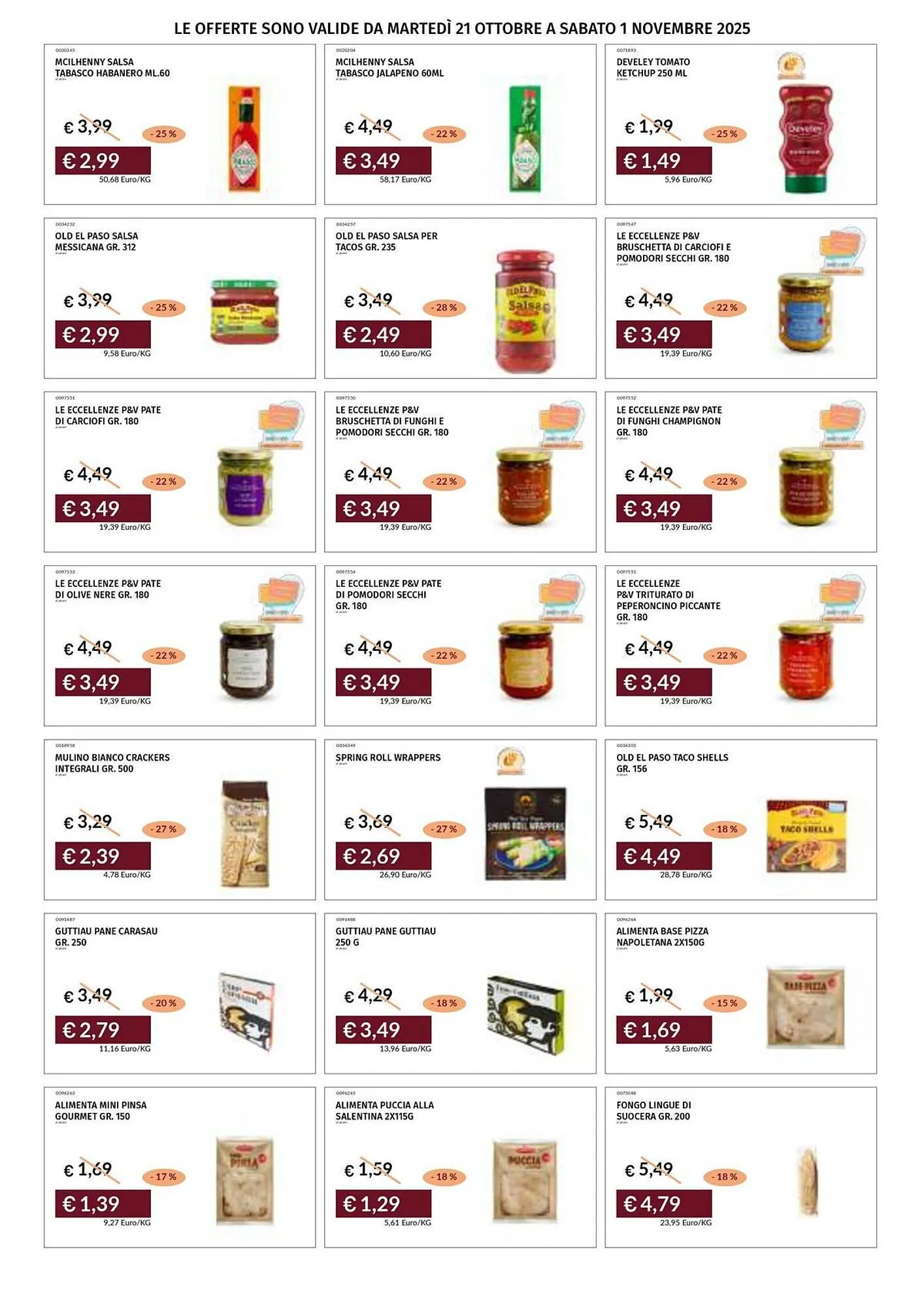 Volantino Prezzemolo e Vitale da 21 ottobre a 1 novembre di 2025 - Pagina del volantino 28