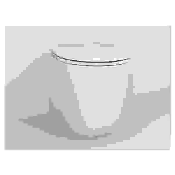 COPRIWATER SERIE D IN TERMOINDURENTE BIANCO CON CERNIERE IN INOX SOFT CLOSE SGANCIO RAPIDO