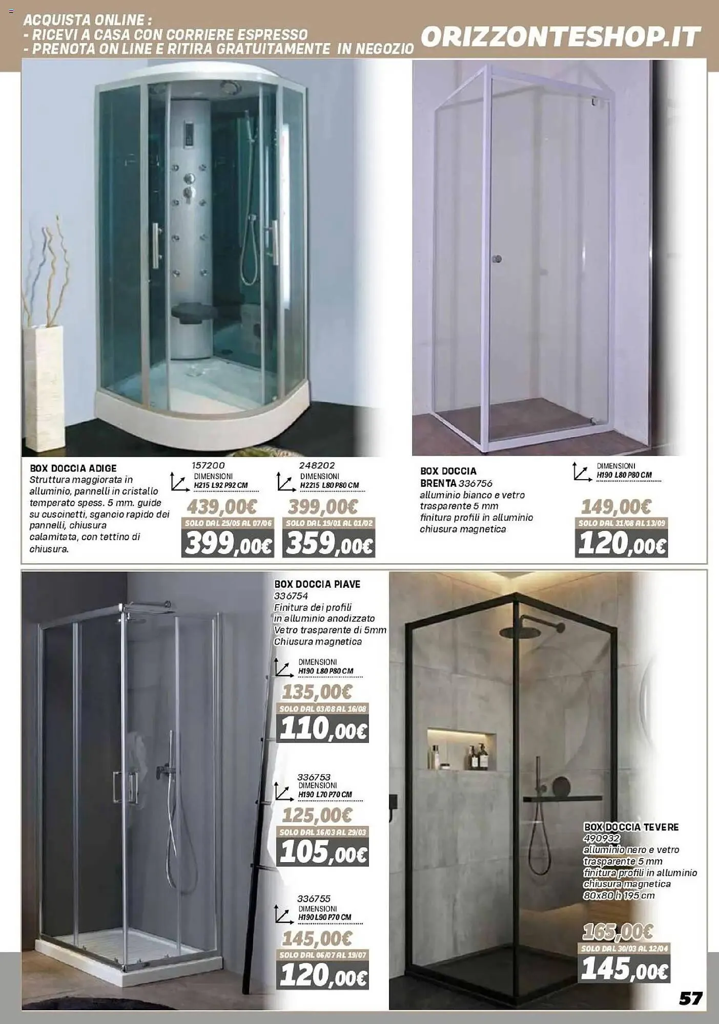 Volantino Orizzonte da 16 gennaio a 27 settembre di 2026 - Pagina del volantino 57