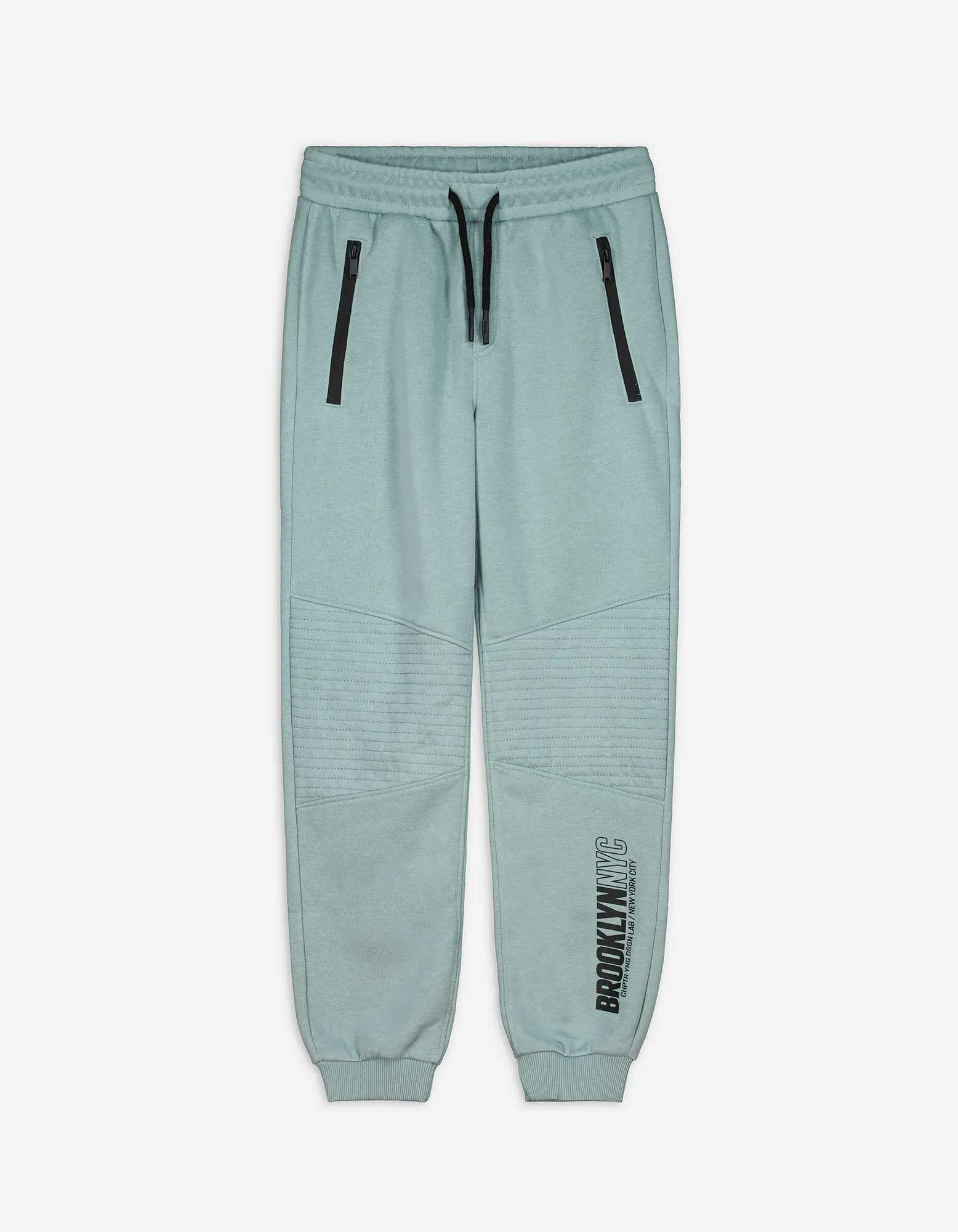 Pantaloni da jogging - Cuciture decorative - celeste