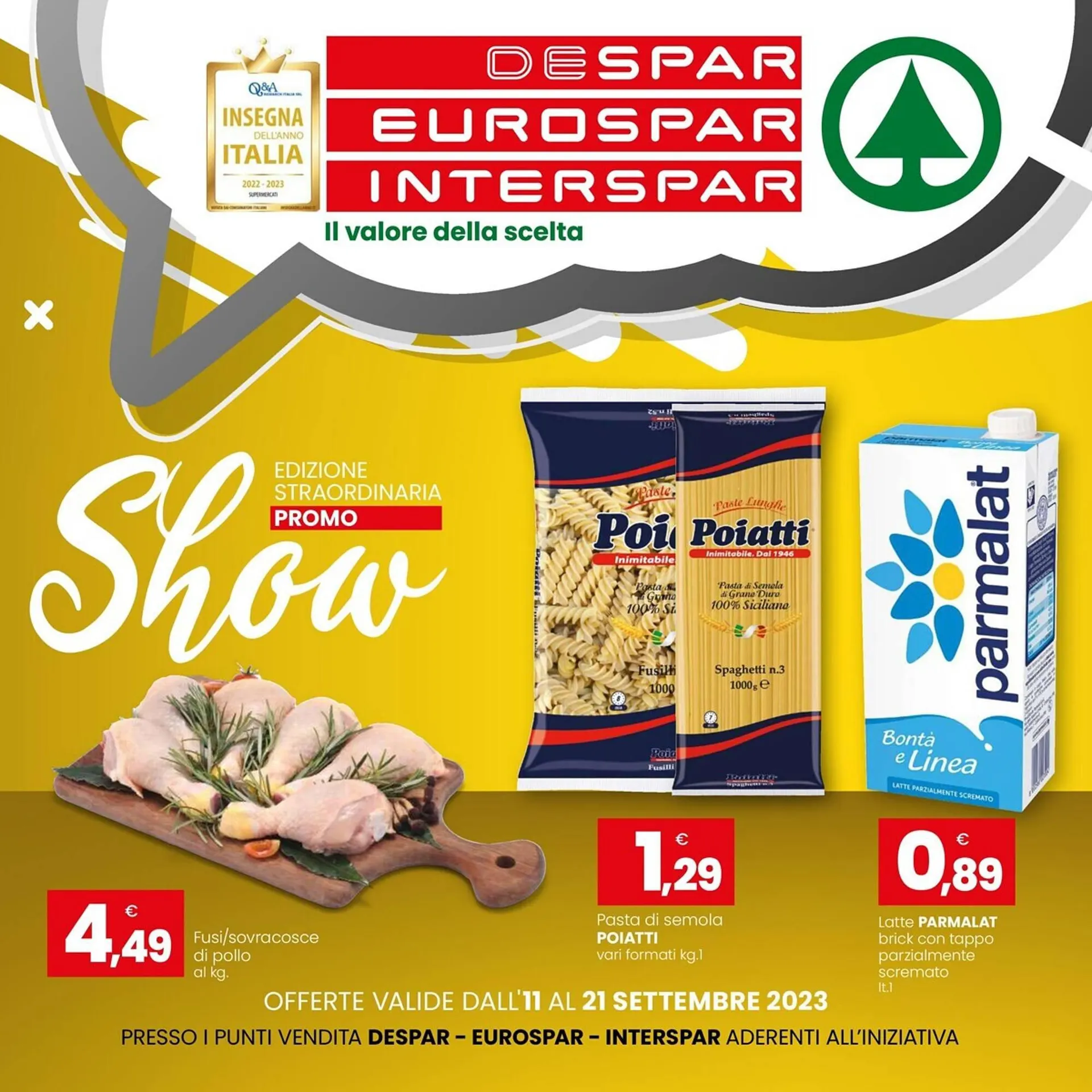 Volantino Eurospar da 11 settembre a 21 settembre di 2023 - Pagina del volantino 1