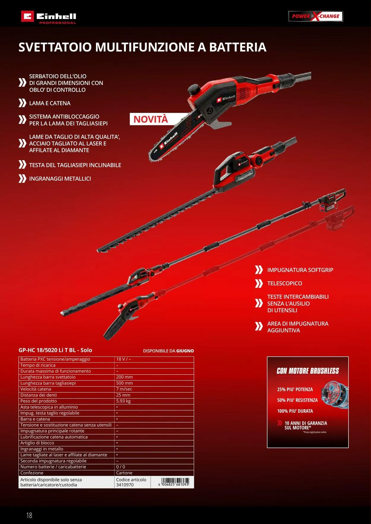 Einhell da 17 giugno a 17 settembre di 2025 - Pagina del volantino 18