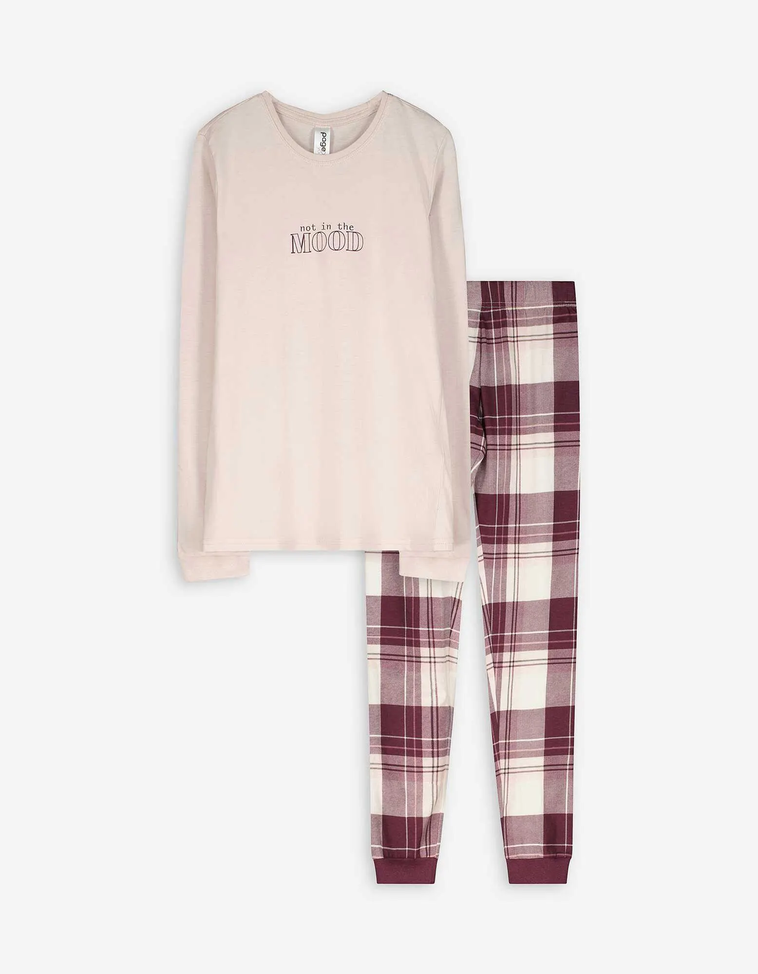 Pigiama completo (maglia + pantaloni) - Stampa allover - bronzo