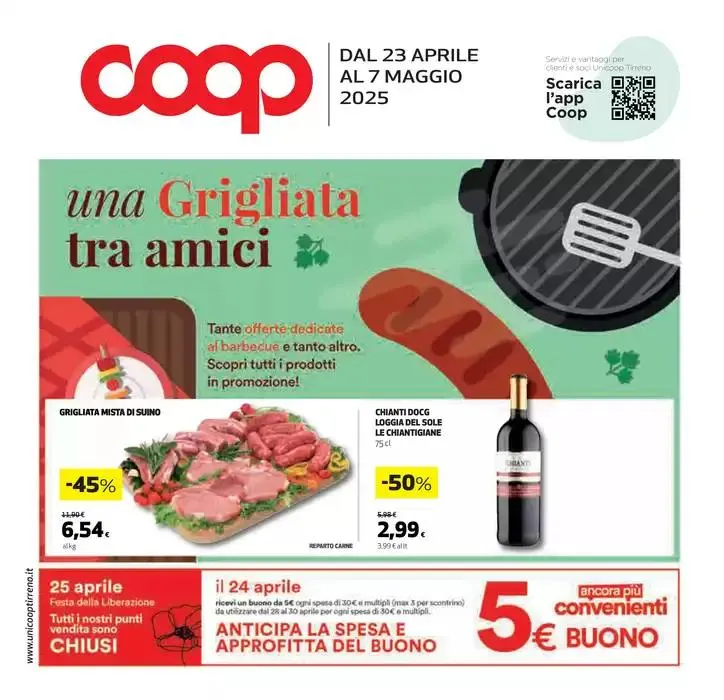 Una Grigliata tra amici da 23 aprile a 7 maggio di 2025 - Pagina del volantino 1