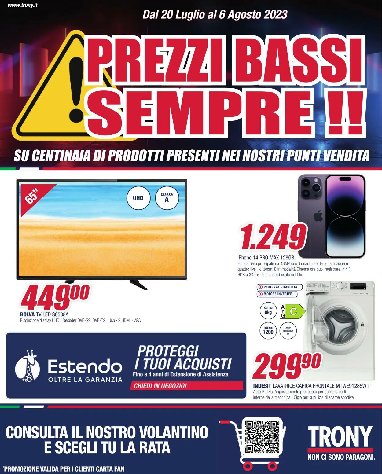 Trony - Napoli Volantino attuale da 20 luglio a 6 agosto di 2023 - Pagina del volantino 1