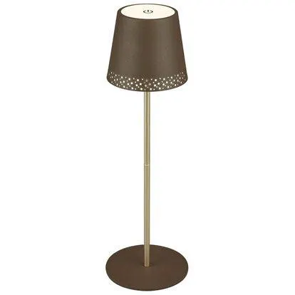Lampada da tavolo a LED con ricarica USB marrone 280 lm