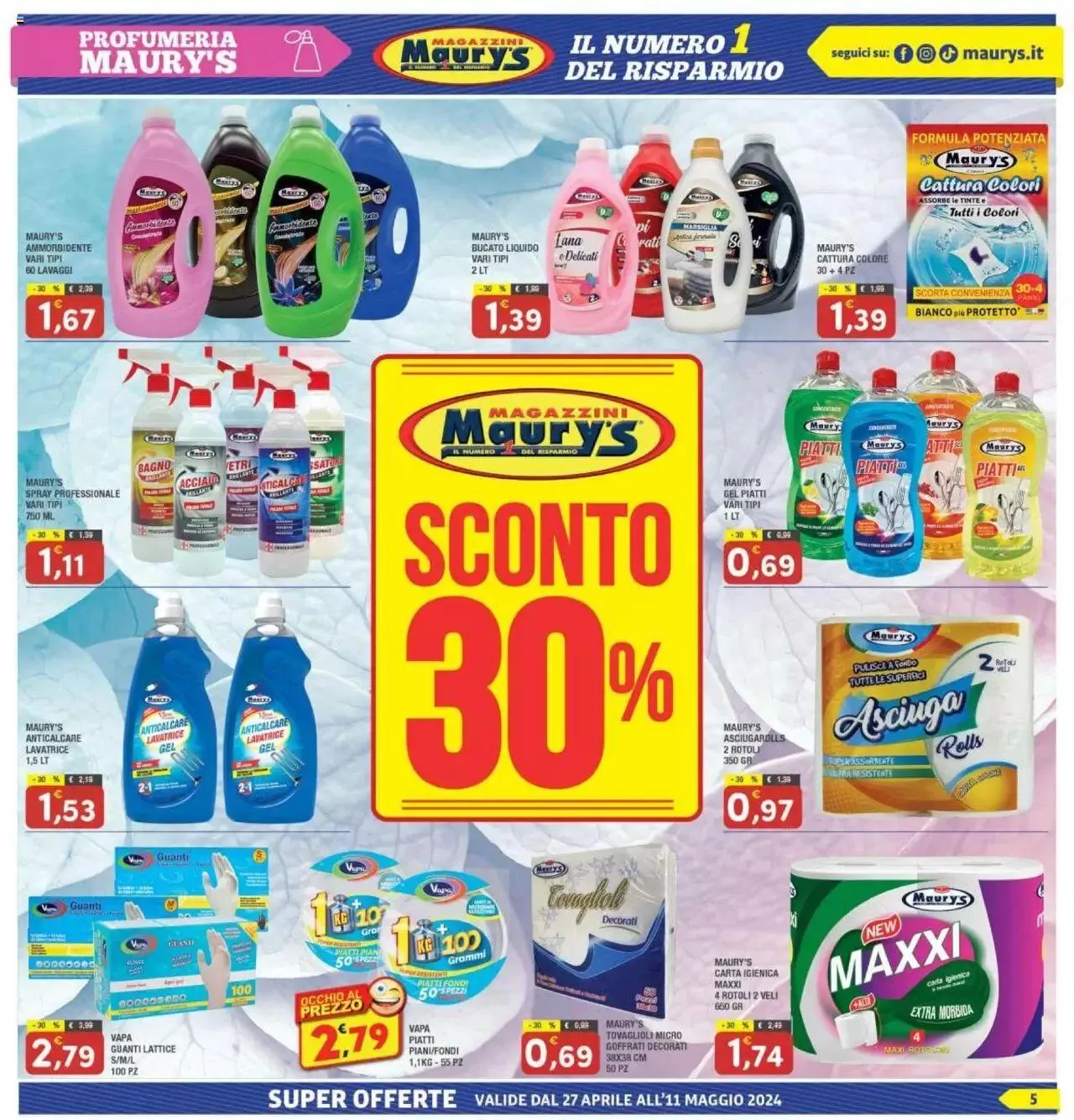 Maury's - Volantino da 27 aprile a 11 maggio di 2024 - Pagina del volantino 5