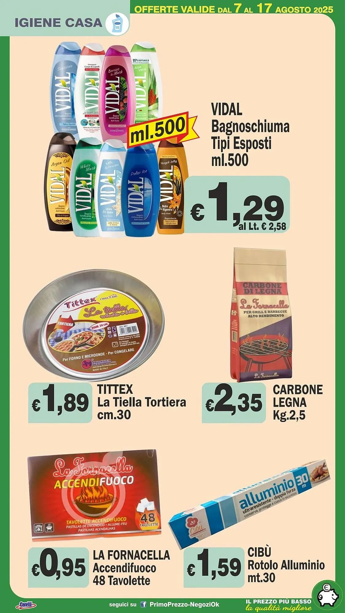 Volantino Primo Prezzo da 7 agosto a 17 agosto di 2025 - Pagina del volantino 21