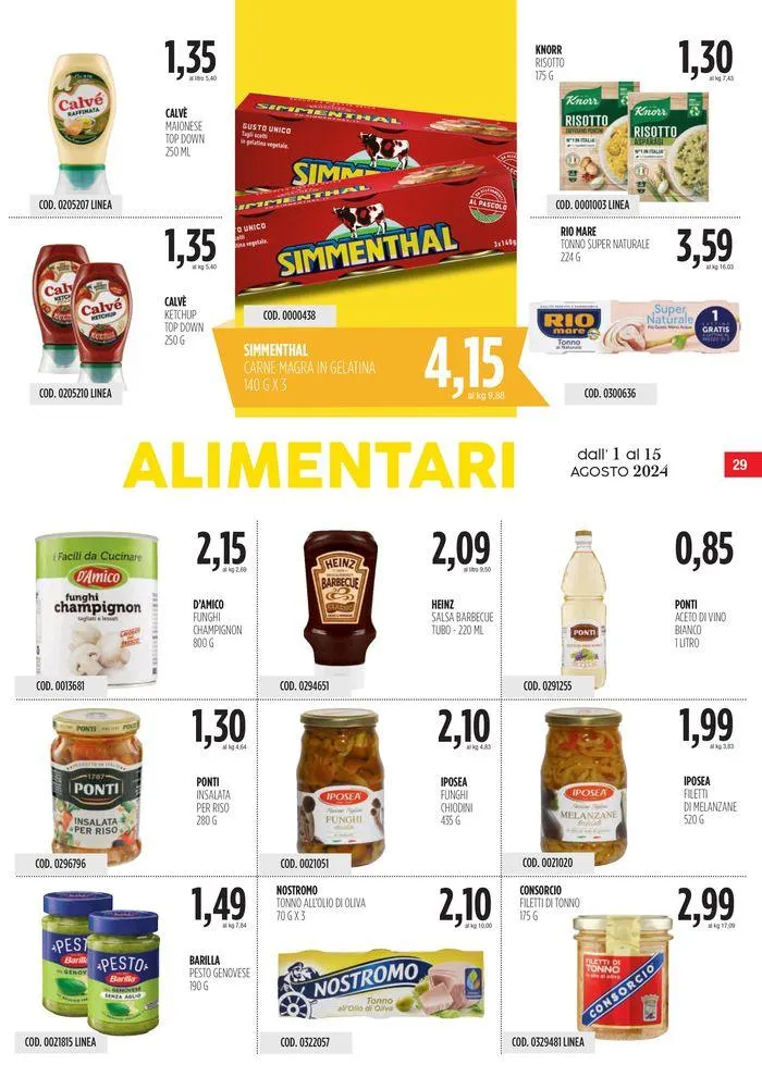 Carico Cash & Carry da 1 agosto a 15 agosto di 2024 - Pagina del volantino 29