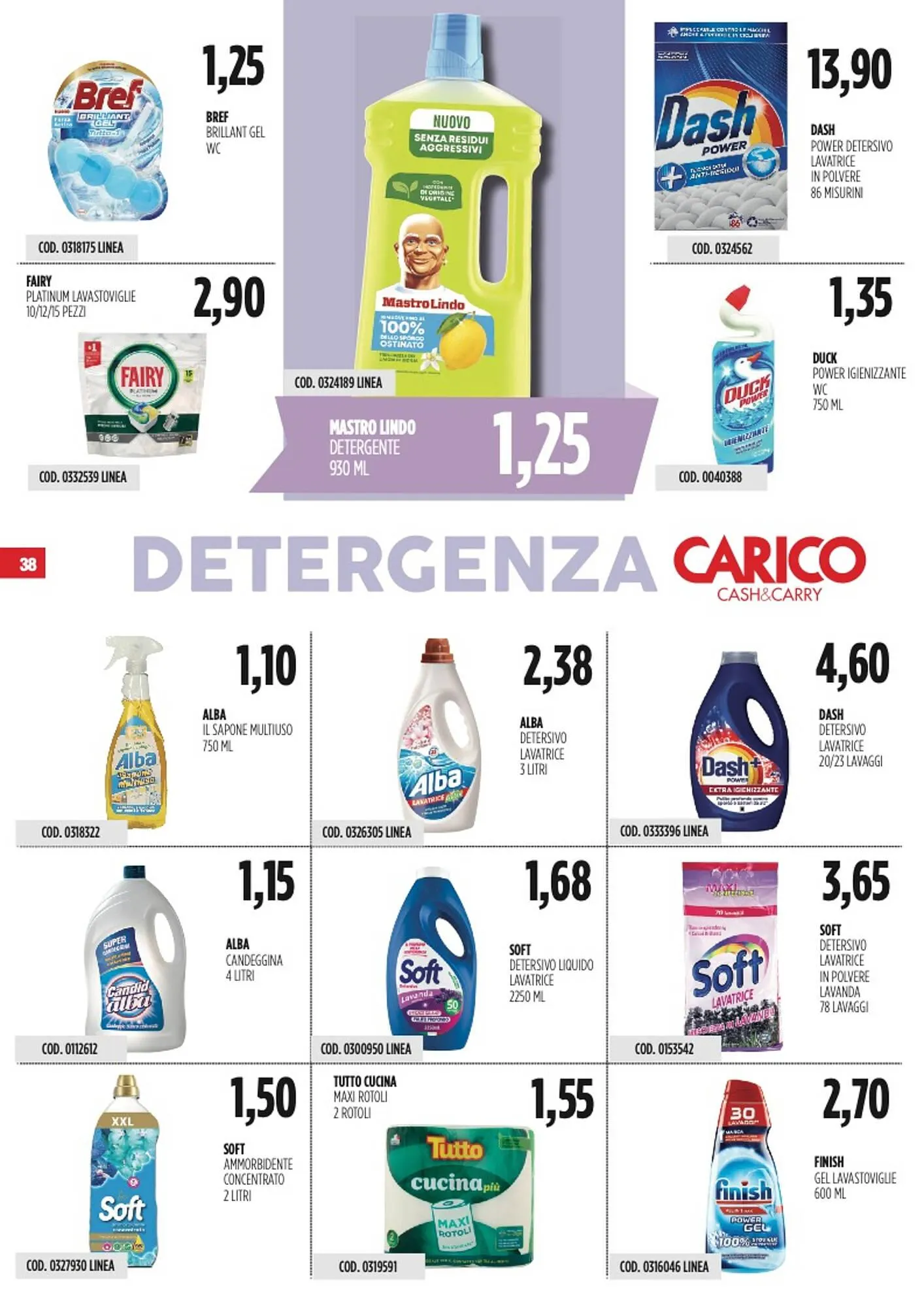 Volantino Carico Cash & Carry da 28 agosto a 10 settembre di 2025 - Pagina del volantino 38