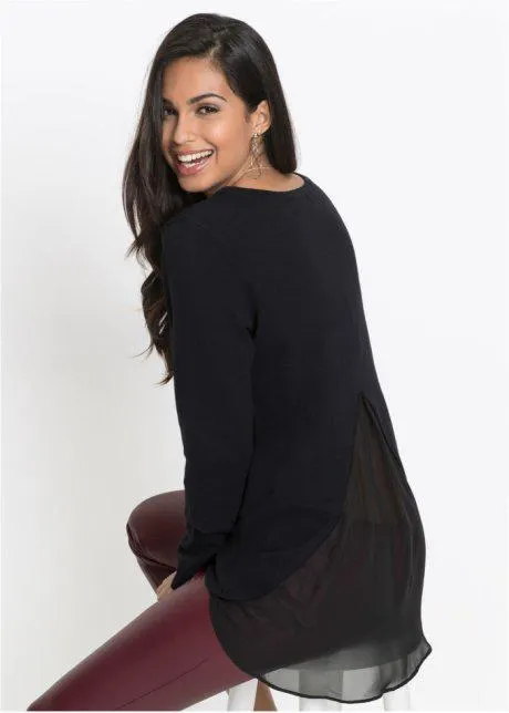 Maglione con inserto