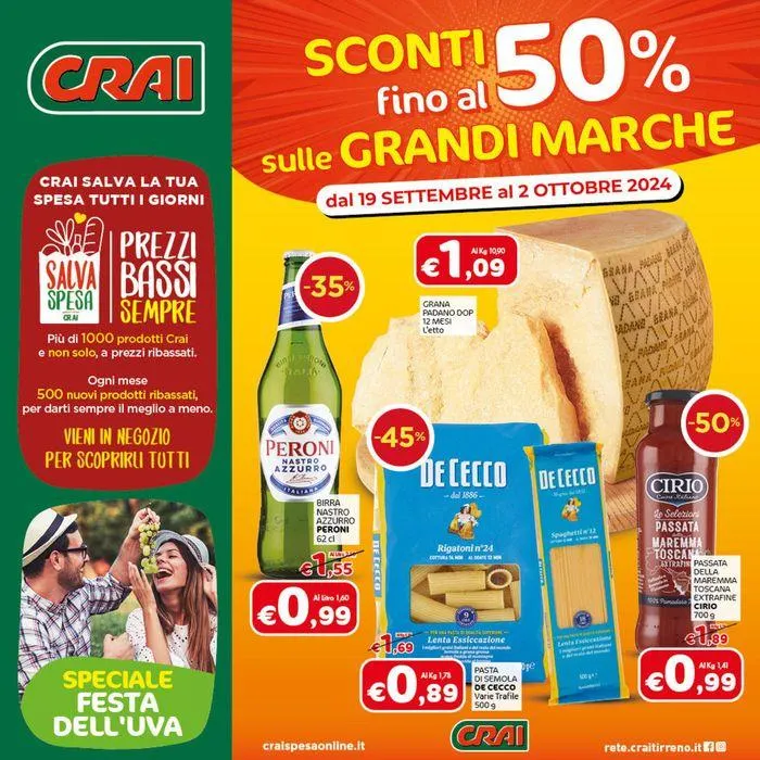Sconti fino al 50% da 19 settembre a 2 ottobre di 2024 - Pagina del volantino 1