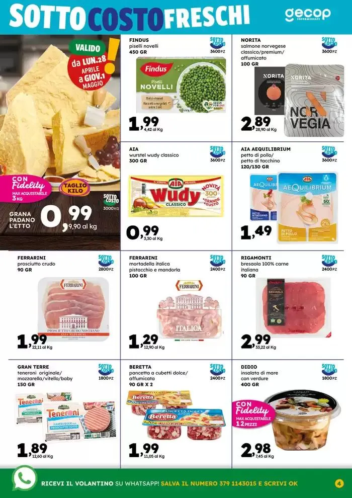 Sottocosto Freschi da 22 aprile a 4 maggio di 2025 - Pagina del volantino 4