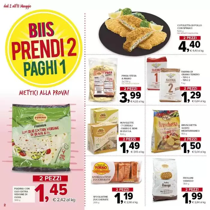Prendi 2, paghi 1 da 2 maggio a 11 maggio di 2025 - Pagina del volantino 2
