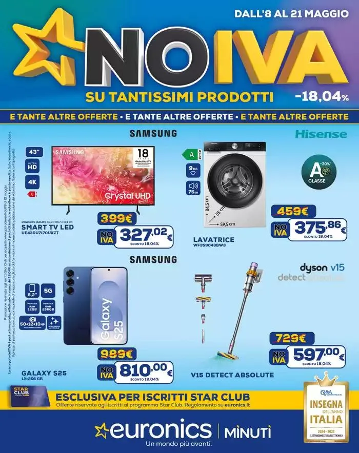 NO IVA - SU TANTISSIMI PRODOTTI da 8 maggio a 22 maggio di 2025 - Pagina del volantino 1
