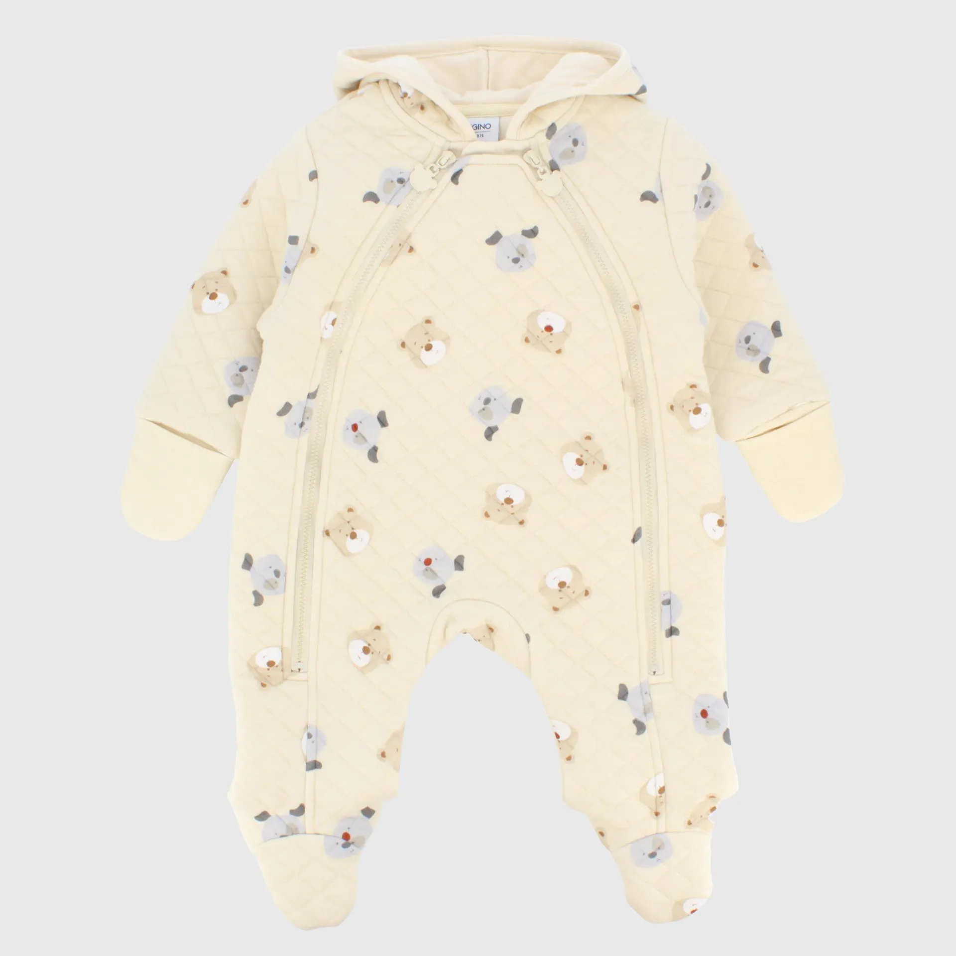 Tutona in felpa da neonato, beige