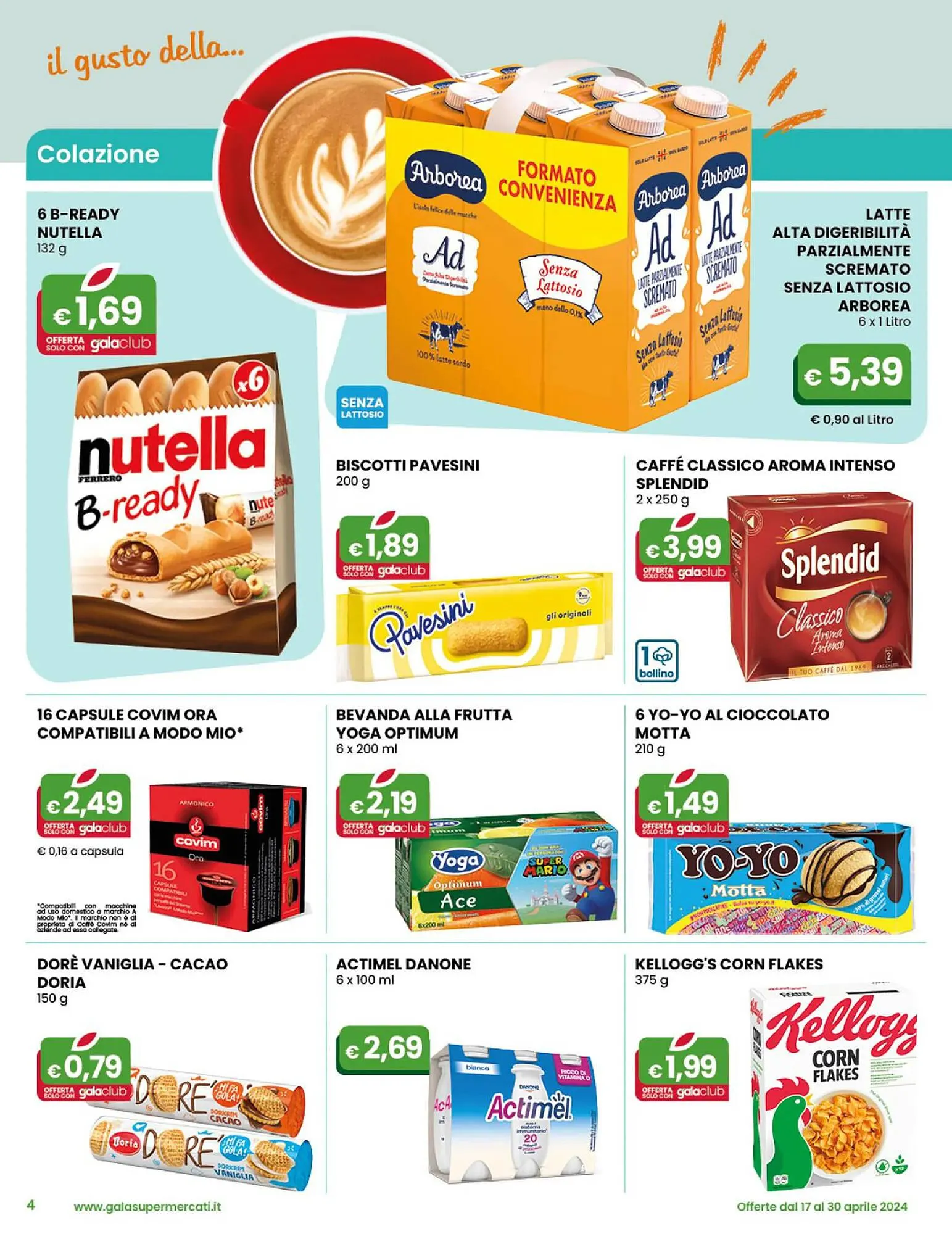 Volantino Gala Supermercati da 17 aprile a 30 aprile di 2024 - Pagina del volantino 4