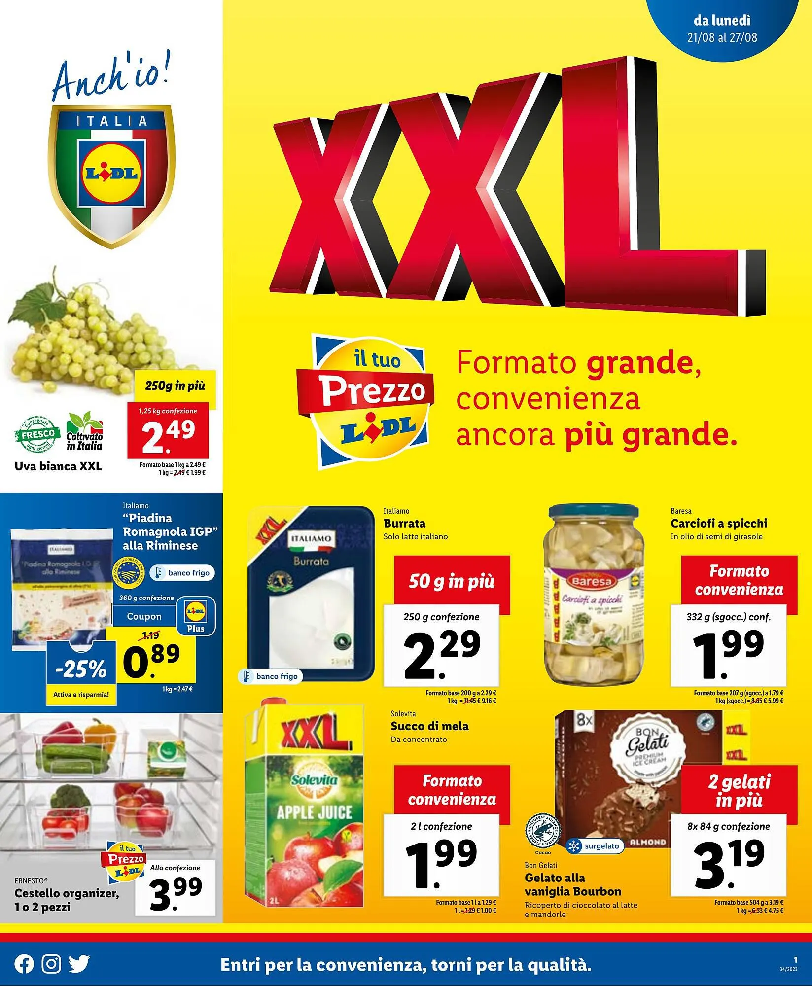Volantino Lidl da 21 agosto a 27 agosto di 2023 - Pagina del volantino 1