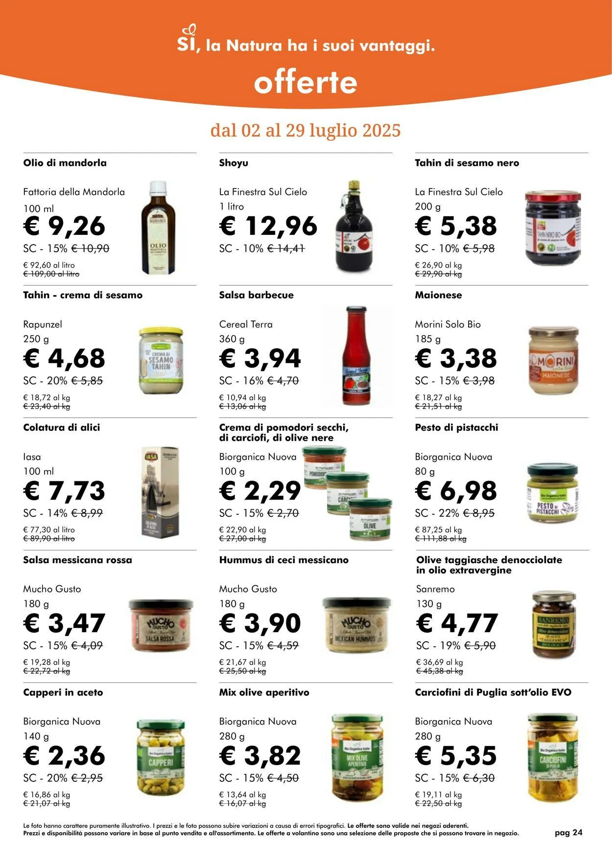 Natura Sì Volantino attuale da 1 luglio a 31 luglio di 2025 - Pagina del volantino 24