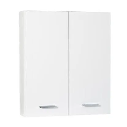 Pensile bagno sospeso con 2 ante 60x70 cm bianco lucido