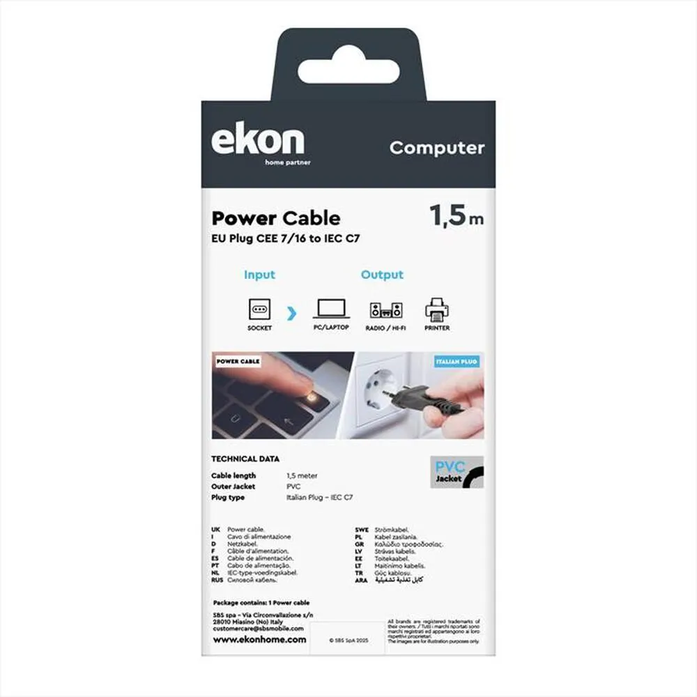 SBS - ECAPOWERIT15-Nero