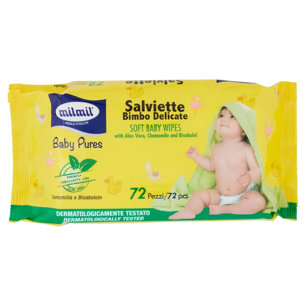 milmil Baby Pures Salviette Bimbo Delicate 72 pz