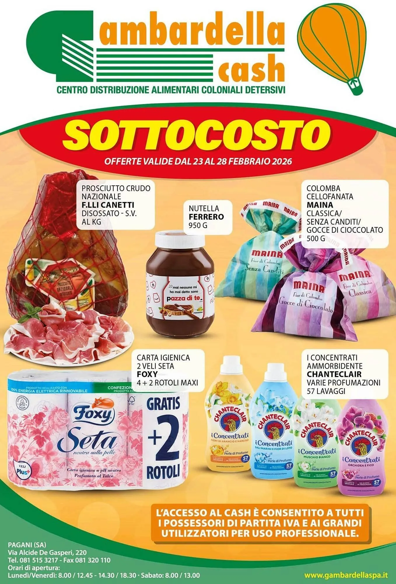Volantino Gambardella Cash da 23 febbraio a 28 febbraio di 2026 - Pagina del volantino 1