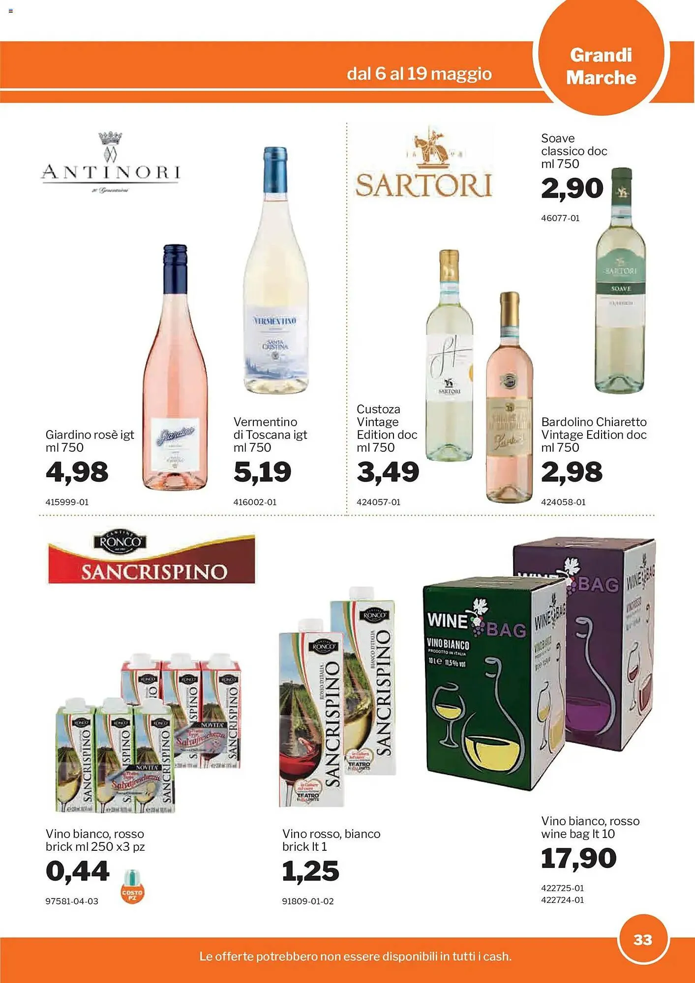 Volantino GrosMarket da 6 maggio a 19 maggio di 2026 - Pagina del volantino 33