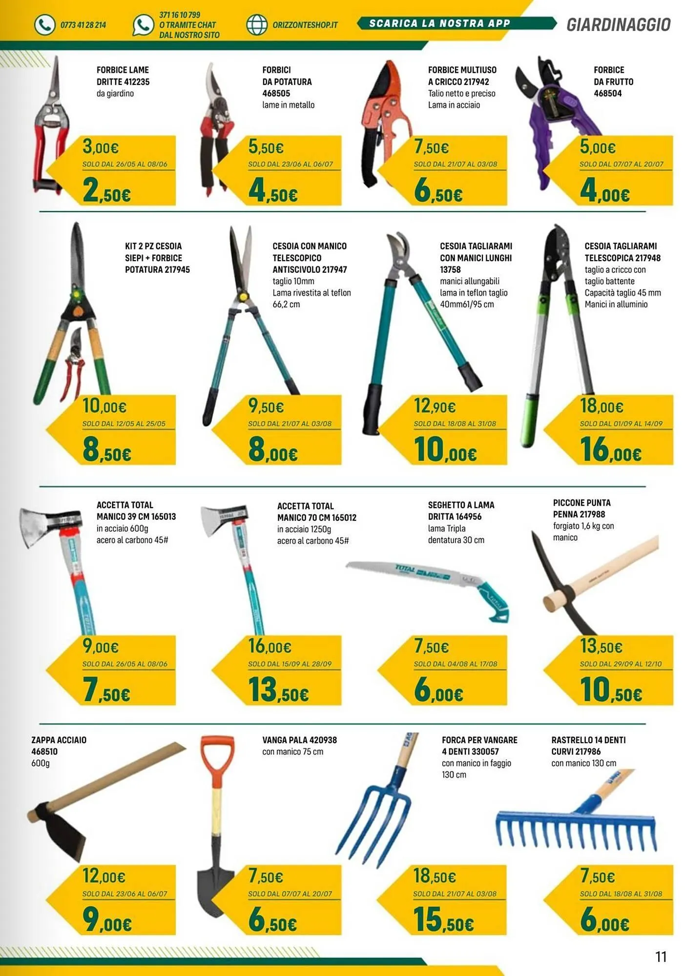 Volantino Orizzonte da 25 aprile a 12 ottobre di 2025 - Pagina del volantino 11