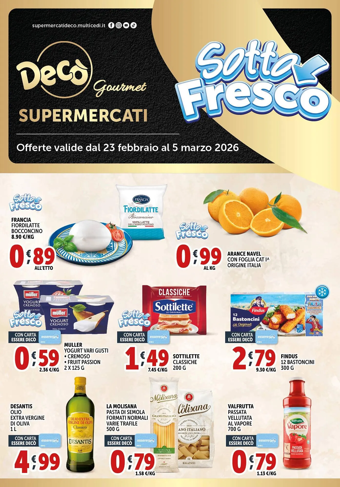 Volantino Gourmet Déco da 23 febbraio a 5 marzo di 2026 - Pagina del volantino 1
