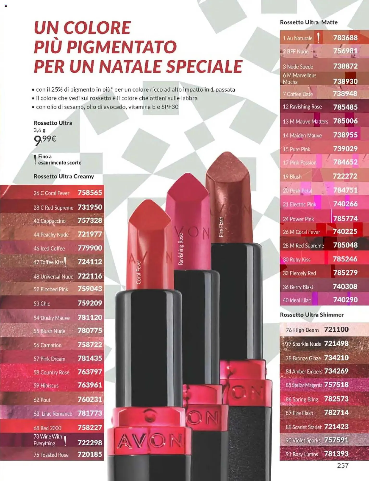 Catalogo Avon da 1 dicembre a 30 dicembre di 2025 - Pagina del volantino 257