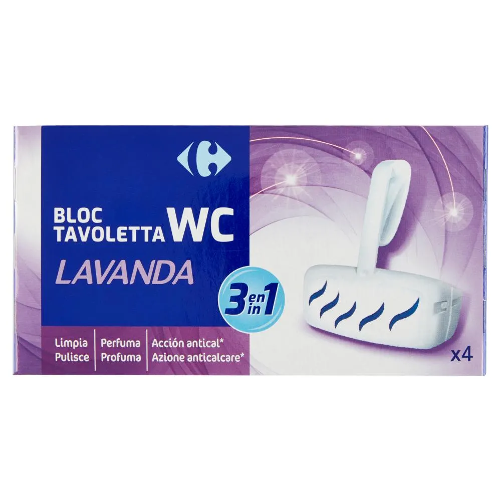 Carrefour Bloc Tavoletta Wc Lavanda 4 x 38 g