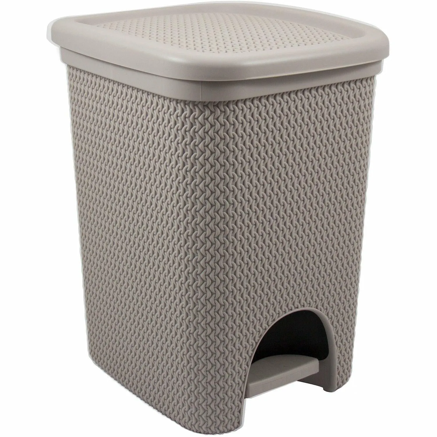 Pattumiera Intreccio tortora 18 litri
