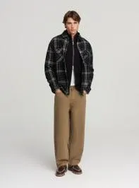 Pantaloni balloon tinta unita Beige